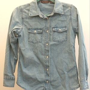 Chambray button down shirt